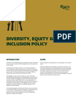 Diversity Equity Inclusion Policy Update July 2022