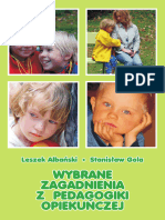 Wybrane Zagadnienia Z Pedagogiki Opiekuńczo - Wychowawczej