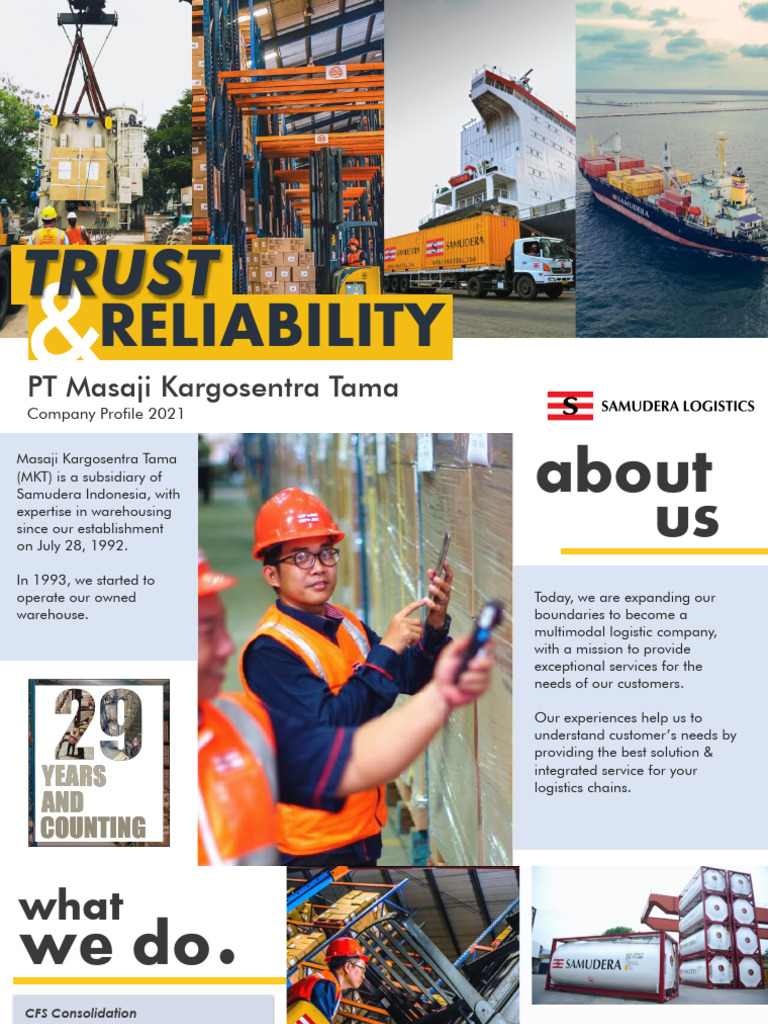 Company Profile PT Masaji Kargosentra Tama 2021 | PDF