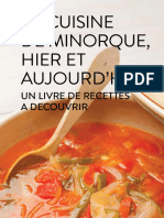 Cuisine de Minorque, Hier Et Aujourd'Hui
