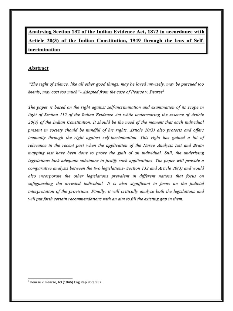 Legal Insights: Self-Incrimination Rights | PDF | Right To Silence ...