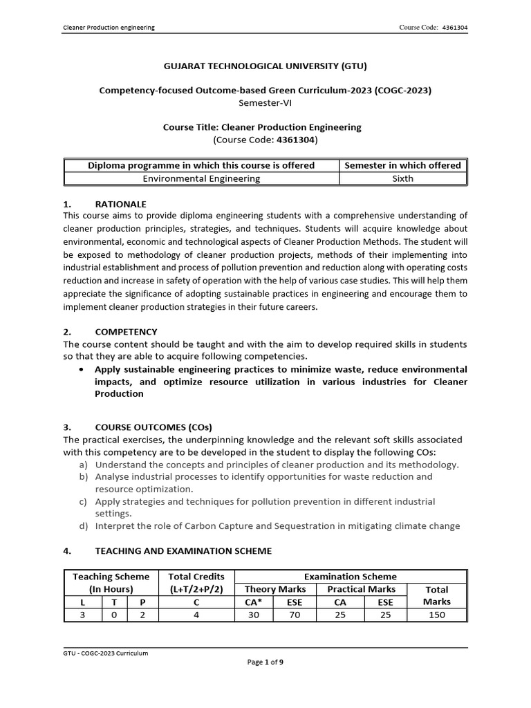cleaner-production-engineering-course-code-4361304-page-1-of-9-pdf