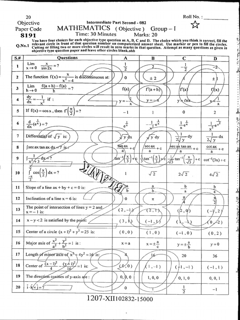 Mathematics II (23) M | PDF