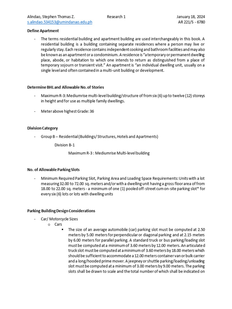Parking Assignment Guidelines | PDF | Apartment | Building