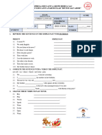 Exam Simple Past 3 - 5