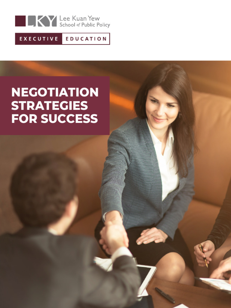 Brochure Dec22 Negotiation Strategies For Success | PDF | Negotiation ...