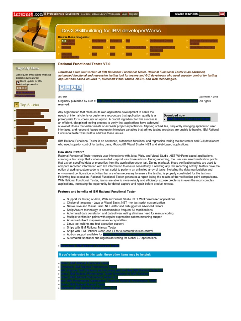 Rational Functional Tester V70%2Epdf | Software Testing | Microsoft Visual  Studio
