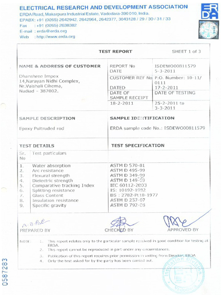 Erda Test | PDF