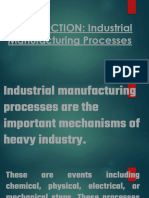 (New) Industrial Manufacuring Processes