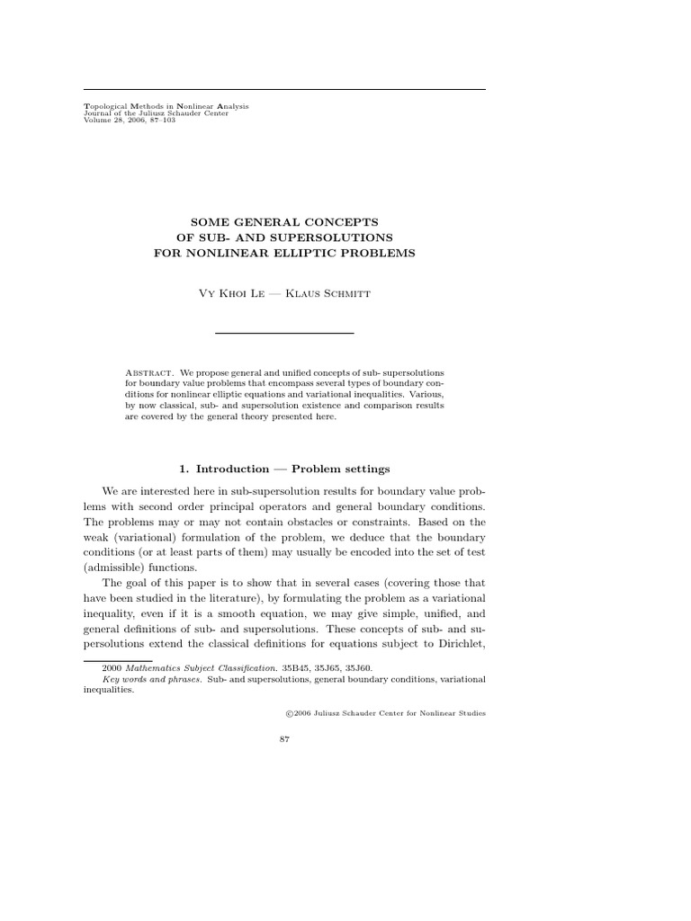 Topological methods in nonlinear analysis journal of the juliusz