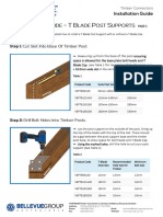 VUETRADE Installation Guide T Blade Post Supports - Vers2