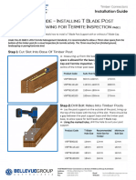 VUETRADE Installation Guide T Blade Post Supports Allowing For Termite Inspection - Vers2