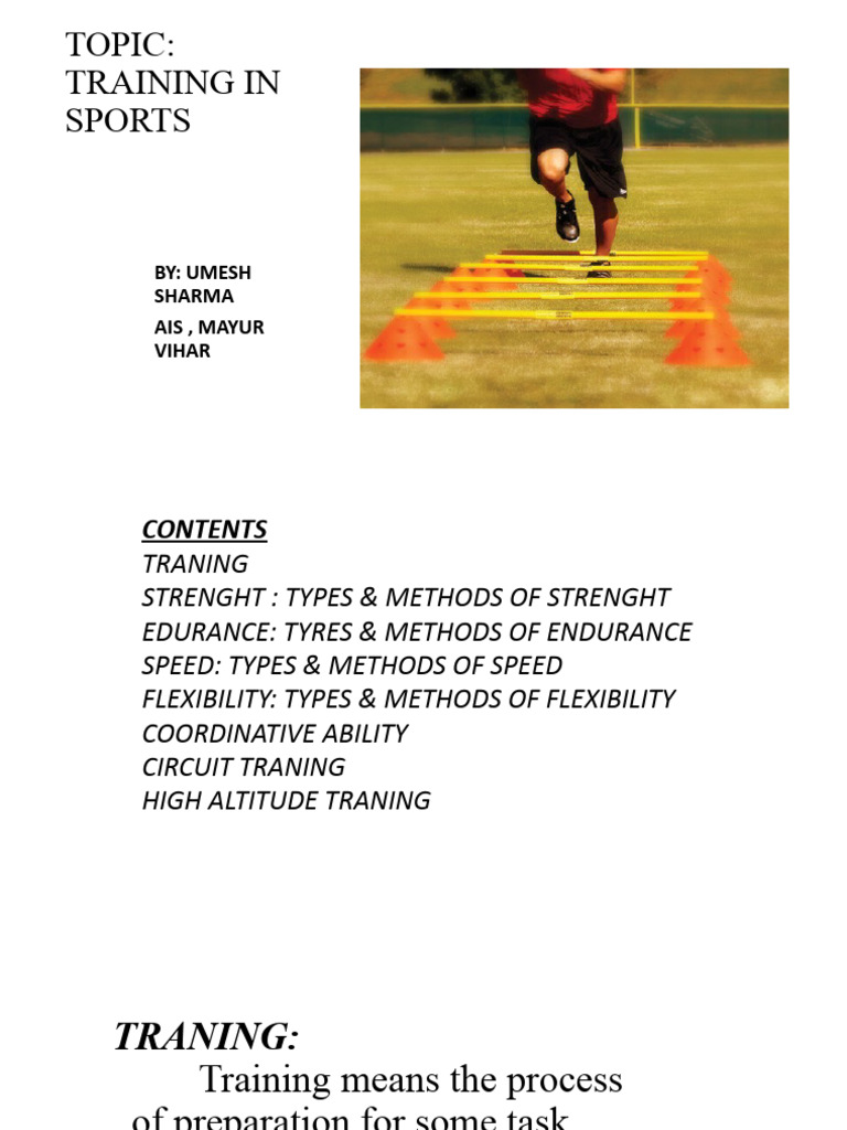 Sports Training: Strength, Speed, Endurance | PDF | Flexibility ...