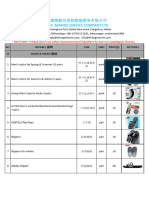 Clothes Luggages Store Price List