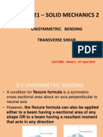 Van 2021 - Solid Mechanics 2: Unisymmetric Bending Transverse Shear