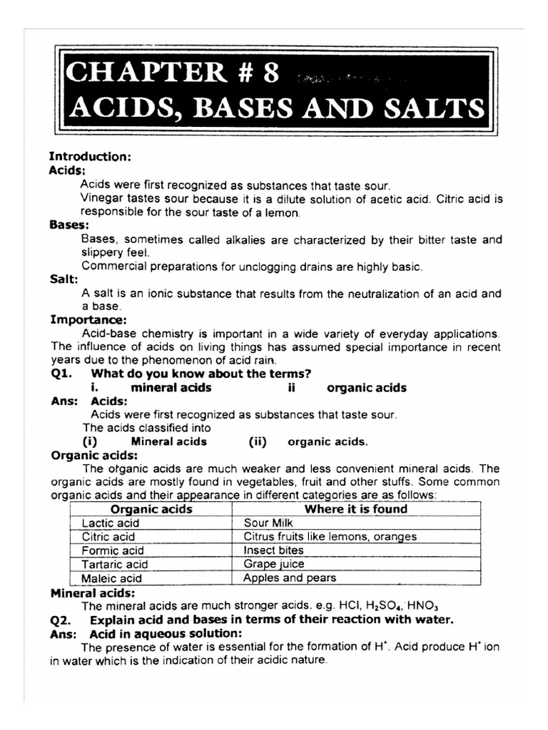 1st Year Chapter 8 Chemistry Book Fed Board | PDF