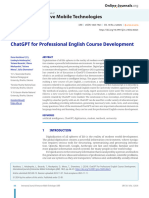 Chat GPT For Professional English Course Developme