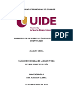 Normas de Radioprotección Ecuatoriana de Odontología