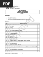 Grade 9 English HL Memo