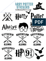 Harry Potter Stickers - TheNavagePatch