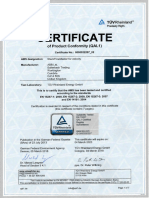 CERTIFICATE of Product Conformity (QAL1)