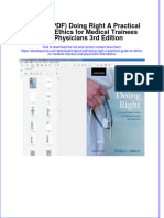 Ebook Original PDF Doing Right A Practical Guide To Ethics For Medical Trainees and Physicians 3Rd Edition All Chapter PDF Docx Kindle