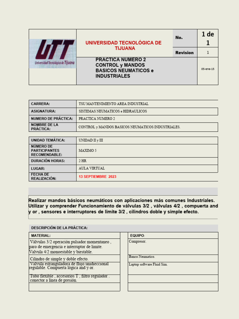Practica Numero 2 | PDF | Solenoide | Automatización