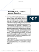 Contrat de Transport