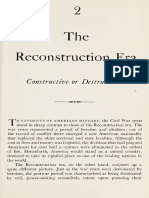 Reconstruction - Cons - or Dest.