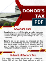 Donors Tax 2023