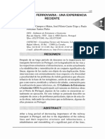 Geotecnia Ferroviaria - Una Experiencia Reciente: Ferraviaria '98