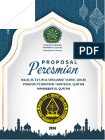 E-Proposal Peresmian - Majelis Ta'lim & Sholawat Nurul Qolbi - Ponpes Mahabbatul Qur'an - Karangduren - Sokaraj