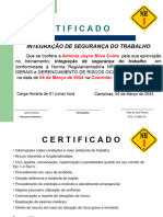 Certificado - NR 01