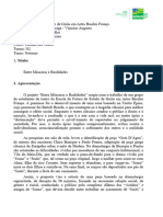 Projeto Cultural - Entre Máscaras e Realidades