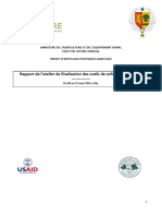 Rapport Atelier Finalisation Outils de Collecte - 8 12aout2016