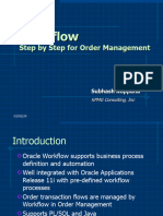 Workflow - Step by Step For Order Management