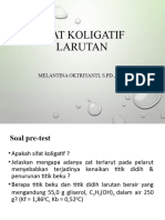 Sifat Koligatif Larutan