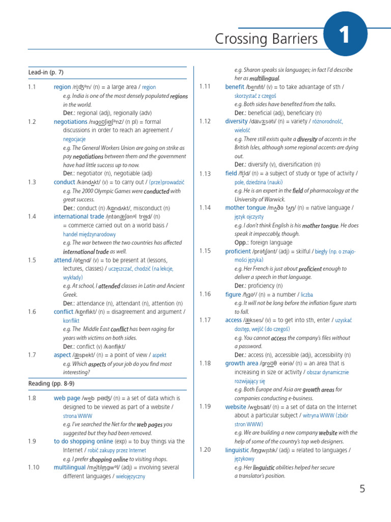 Unit 1 - Polish Upper Intermediate Companion | PDF | World Wide Web ...