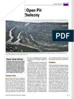 Article - IRON MINING Magazine - Blasthole Drilling in Open Pit Mining (Steep Wall Open Pit Mining at Zhelezny Russia)