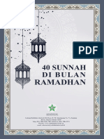 40 Sunnah Di Bulan Ramadhan