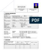 APPLICATION FORM OHM Update