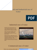 Commercial and Industrial Use of Water: by - Prabhav