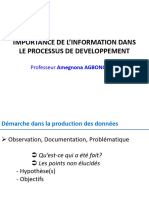 Importance de Linformation Dans Le Processus de Developpement