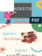 Hadith 6 - The Left Hand