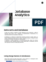 Database Analytics