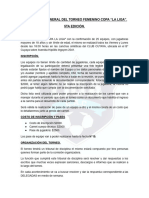 Reglamento Torneo Futbol Femenino Copa La Liga 5ta Edición