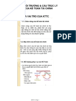 Chương 1 Môi Trường & Cấu Trúc Lý Thuyết Của Kế Toán Tài Chính