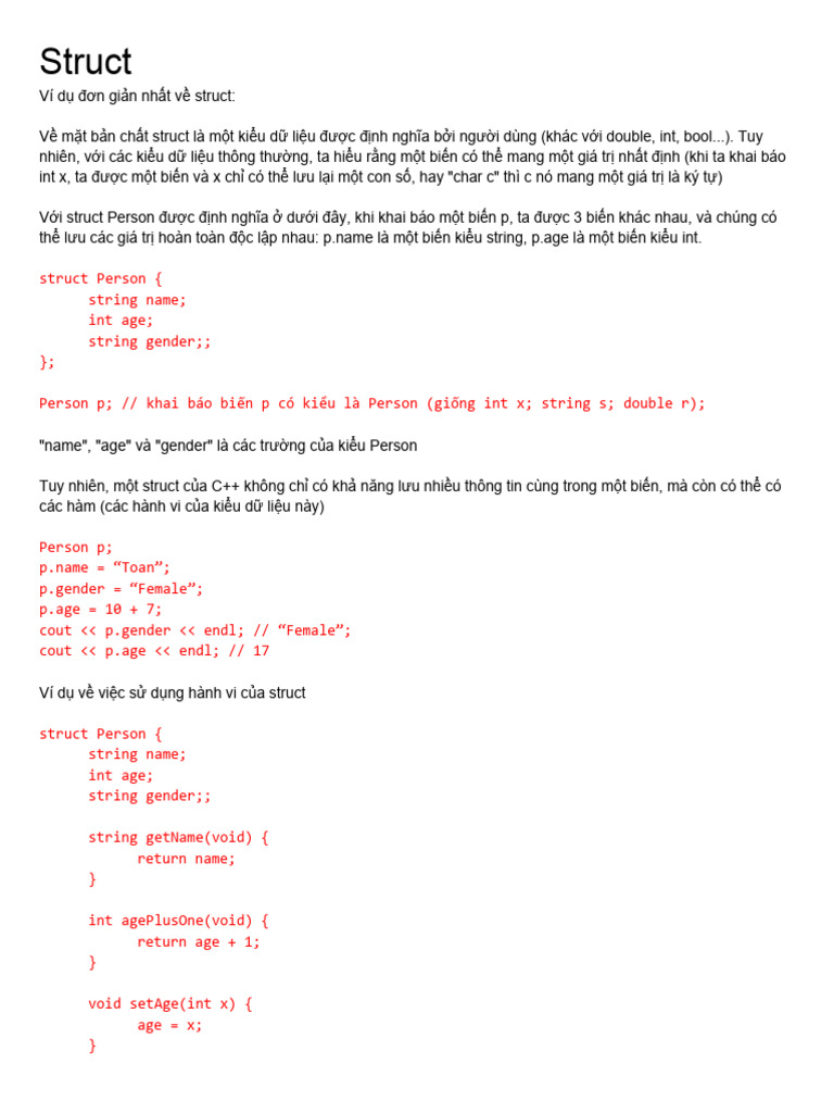 C++ Struct | PDF