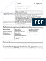 FWB - BS - Circulaire 9056 - PIE - Appel 1 - Ouverture de La Plateforme Électronique