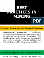 Best Practices in Mining